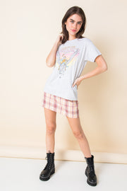 Daisy Street Relaxed T-Shirt with Hercules I Can Go the Distance Print