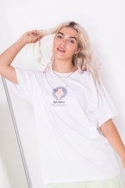 Daisy Street Relaxed T-Shirt with Aquarius Print
