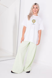Daisy Street Relaxed T-Shirt with Leo Print