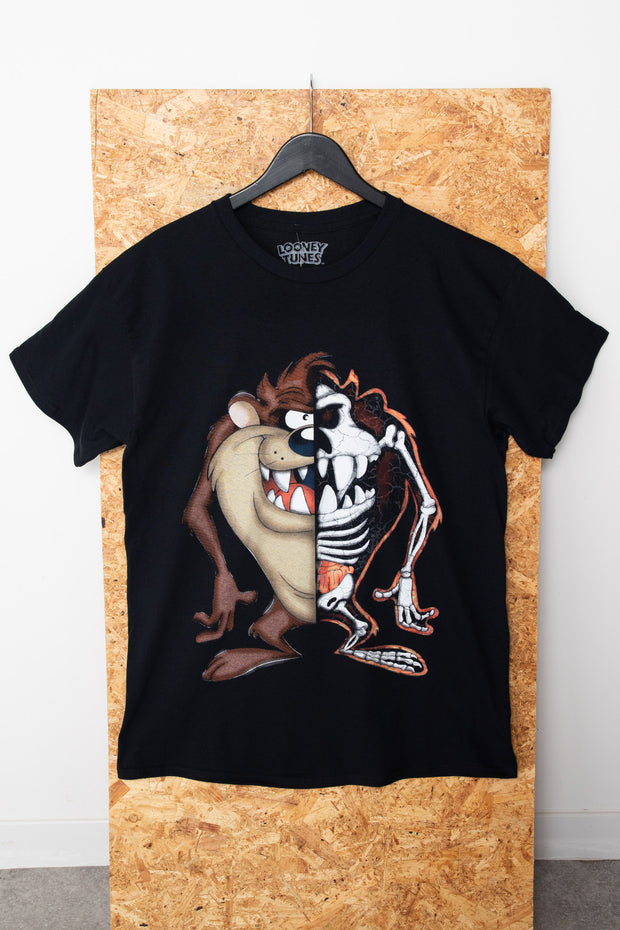 DSTRCT Relaxed T-Shirt with Taz Skeleton Print