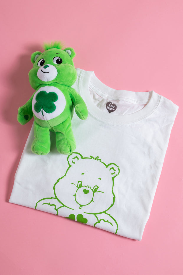 Daisy Street X Care Bears Relaxed with Plush Toy T-Shirt in Green