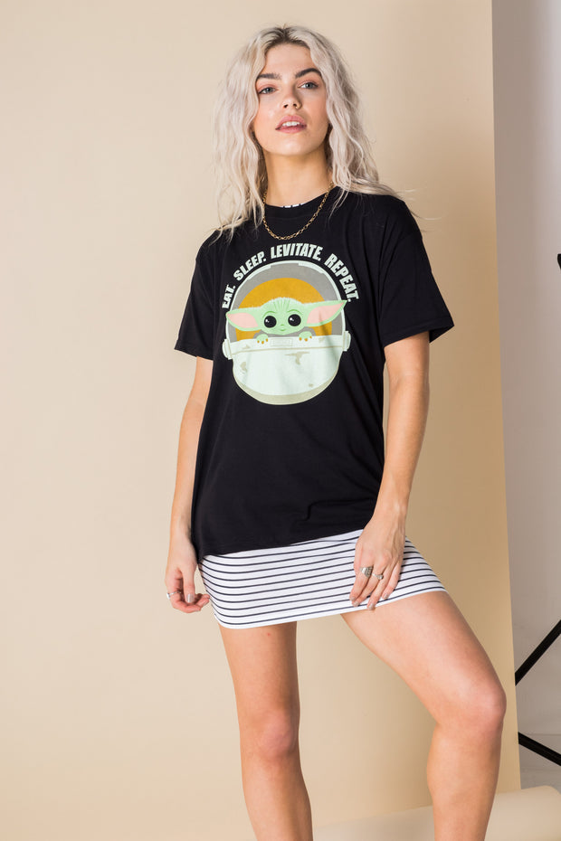 Daisy Street Relaxed T-Shirt with Star Wars Mandalorian Print