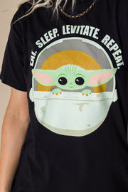 Daisy Street Relaxed T-Shirt with Star Wars Mandalorian Print