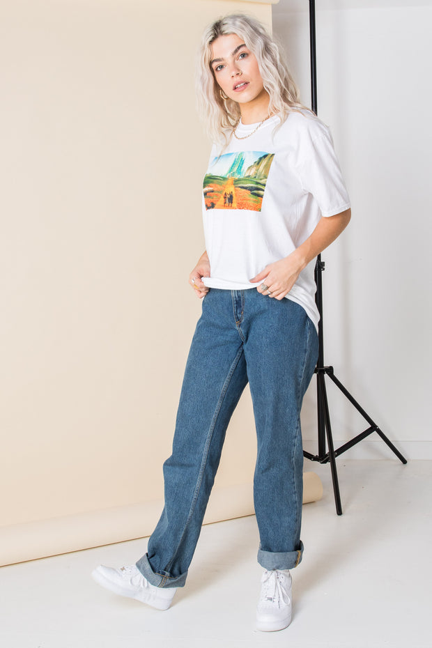 Daisy Street Relaxed T-Shirt with Wizard of Oz Print