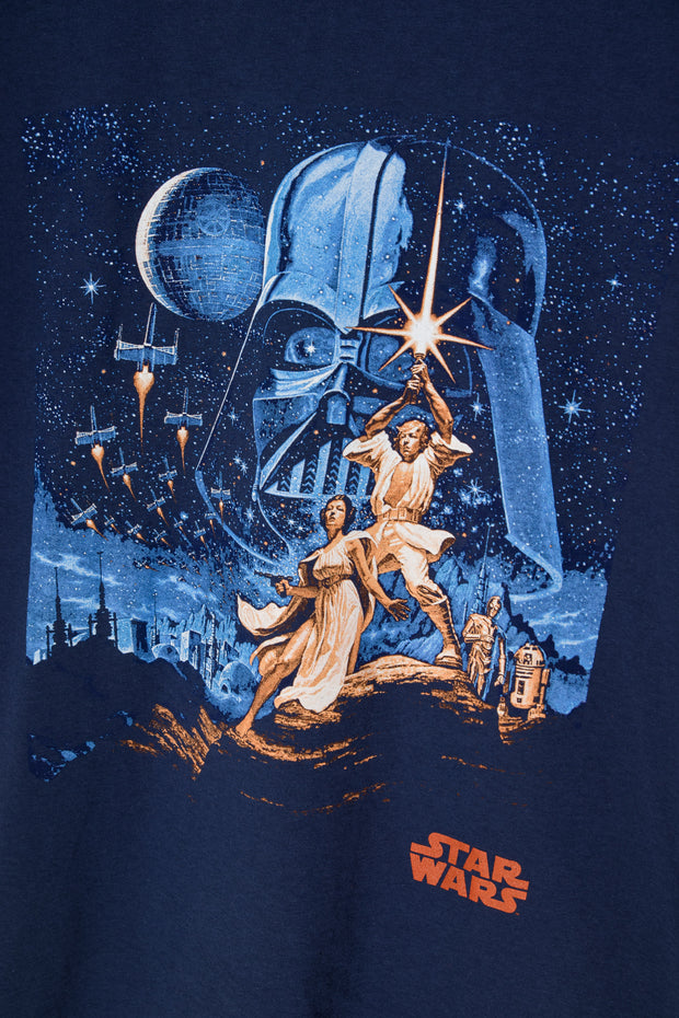Daisy Street Relaxed T-Shirt with Throwback Star Wars Print