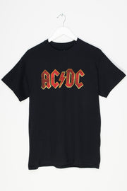 Daisy Street Relaxed T-Shirt with AC/DC Logo Print