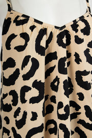 Heartbreak Poplin Cami Smock Dress In Leopard Print