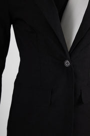 Heartbreak Slim Fitted Blazer Co-Ord in Black