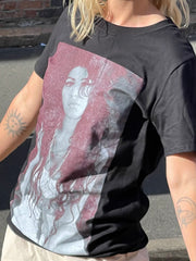 Daisy Street Relaxed T-Shirt with Amy Winehouse Print