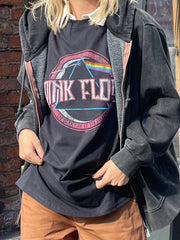 Daisy Street Relaxed T-Shirt with Pink Floyd Print