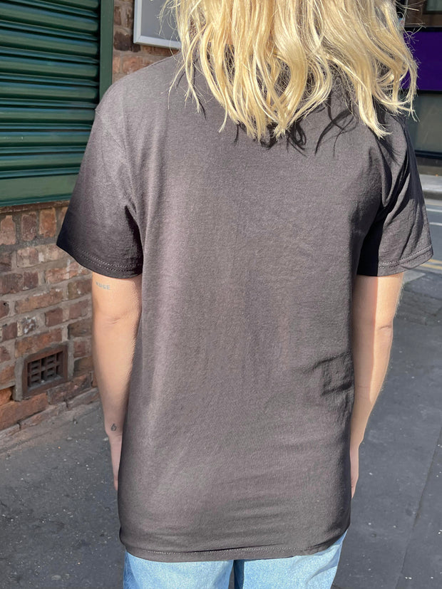 Daisy Street Relaxed T-Shirt with Dark Horizon Print