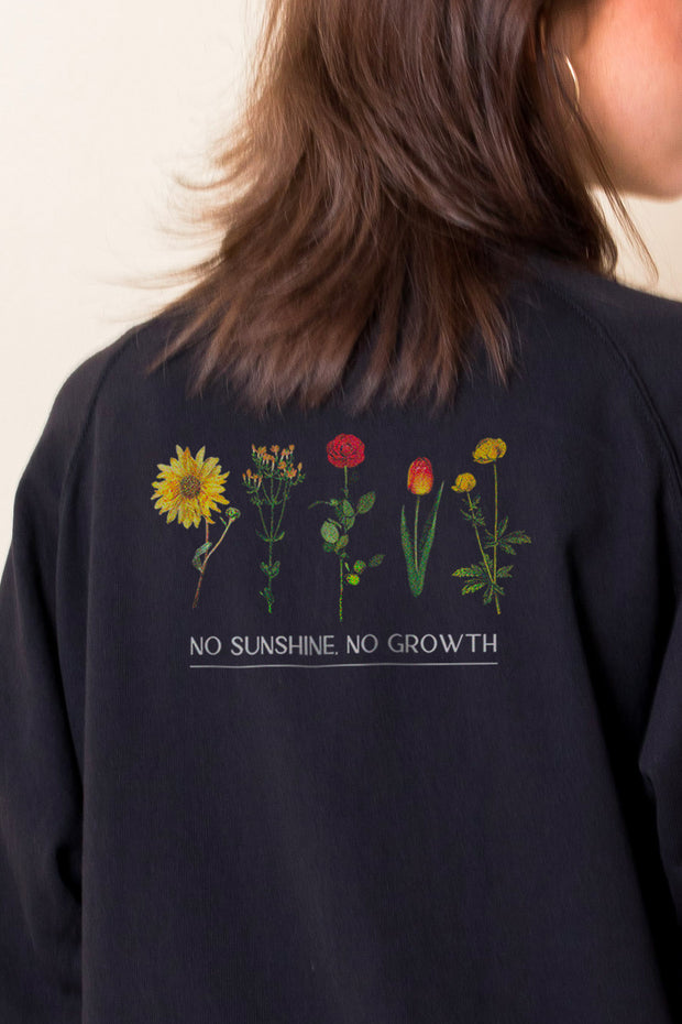 Daisy Street Oversized Sweatshirt with Growth Back Print