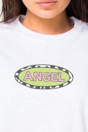 Daisy Street Relaxed T-Shirt With Angel Print