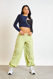 Daisy Street Parachute Trousers With Toggle